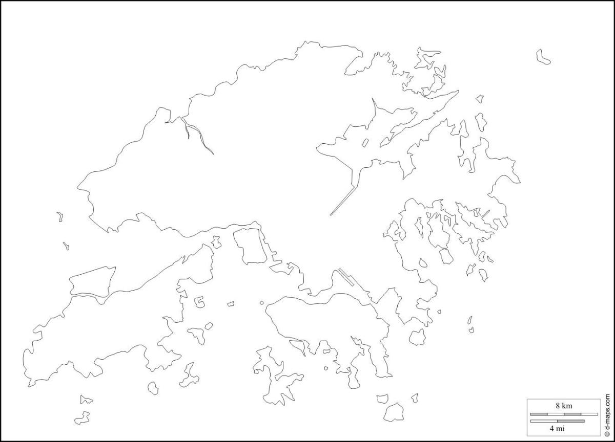 Hong Kong-map ang outline
