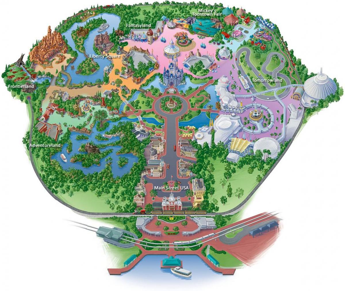 mapa ng Hong Kong Disneyland