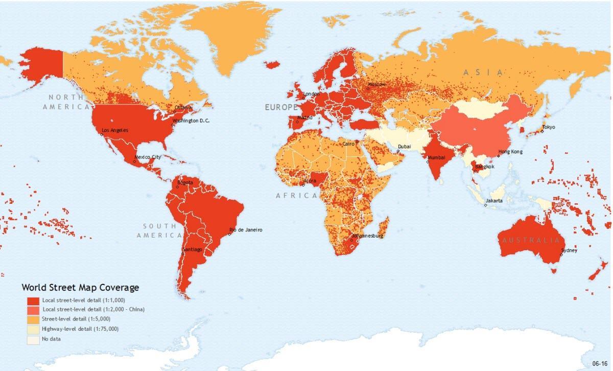 Hong Kong ang mga lokasyon sa mapa ng mundo