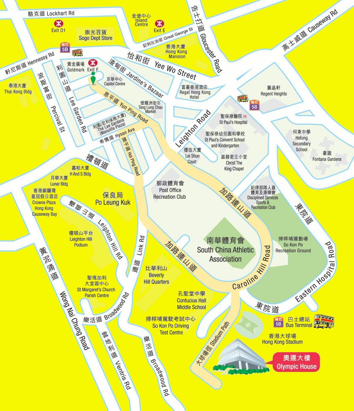 Olympic MTR station mapa
