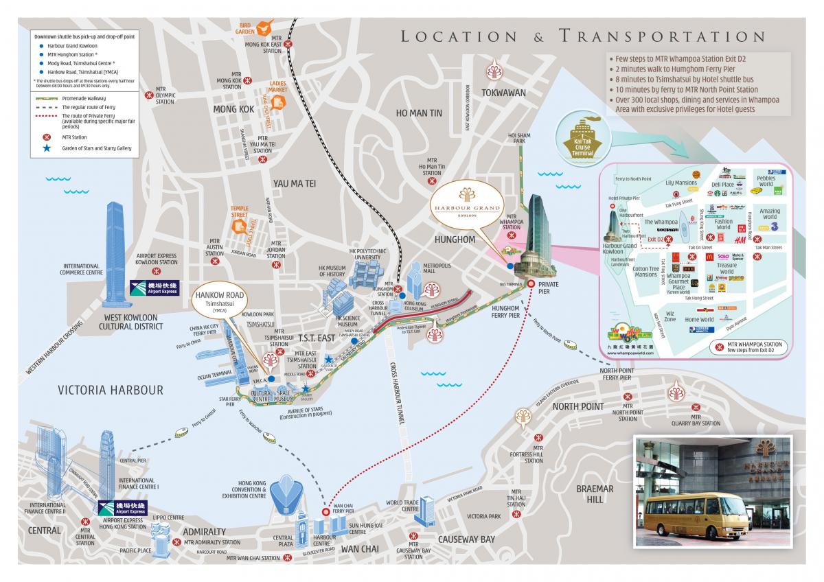 MTR Quarry Bay station mapa