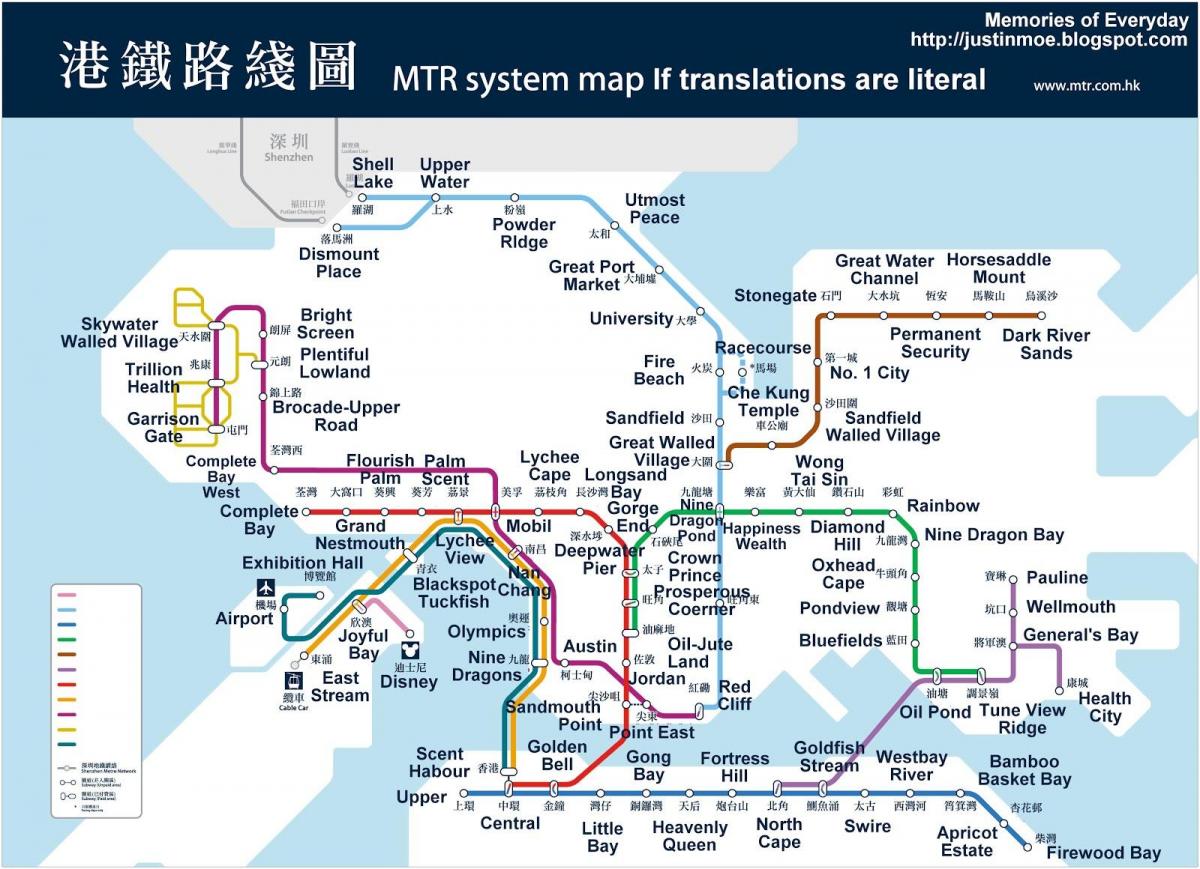 Hongkong mapa ng subway