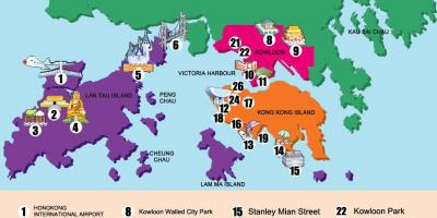 Mapa ng mga bagong teritoryo na Hong Kong