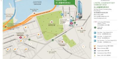 Hong Kong daanan ng mga sasakyan bay mapa