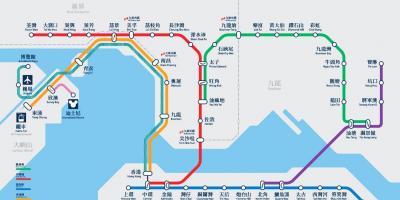 Daanan ng mga sasakyan bay MTR station mapa