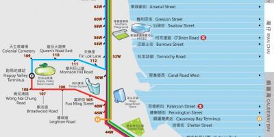 Hong Kong sa ding ding bagon mapa