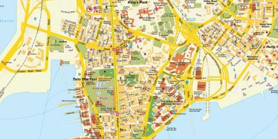 Hong Kong na mapa ng lungsod