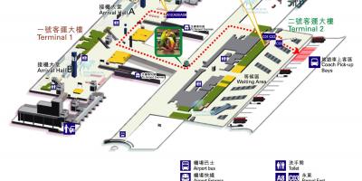 Hong Kong airport mapa terminal 1 2