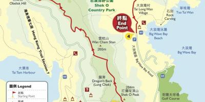 Hiking mapa Hong Kong