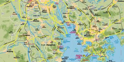 Mapa ng kalsada ng Hong Kong