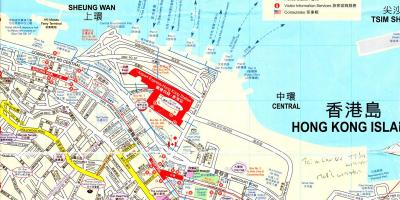 Port ng Hong Kong sa mapa