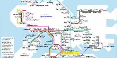 Mapa ng Subway sa Hong Kong