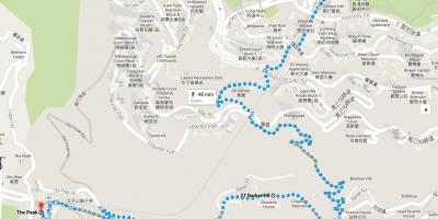 Hong Kong hiking trail mapa