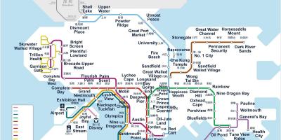 Hongkong mapa ng subway
