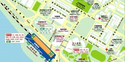 Tsuen Wan West station mapa