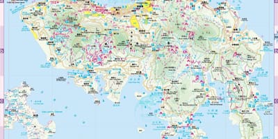 Hong Kong sa mapa