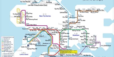 Mapa ng MTR hong kong