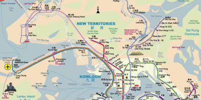 MTR mapa ng Hong Kong
